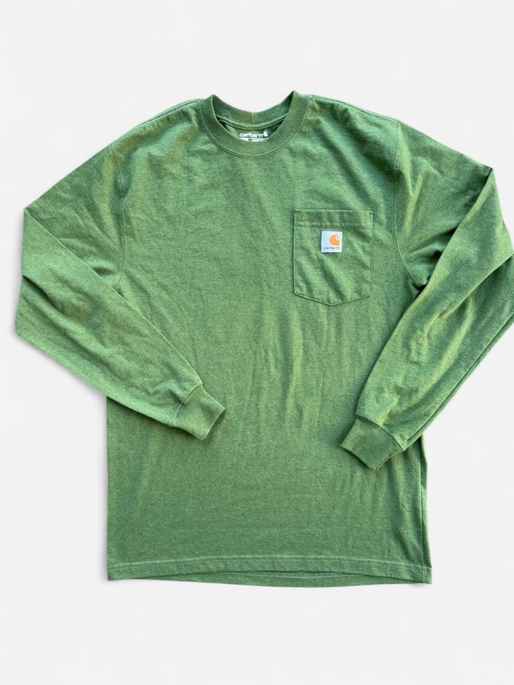 Carhartt Loose Fit Long Sleeve Pocket Tee Green Deer Graphic Men's S
